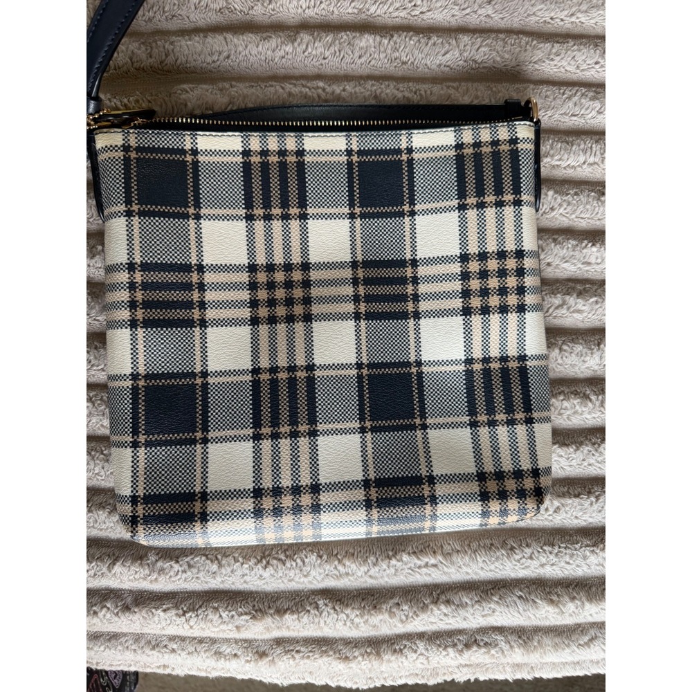 Coach Rowan File Bag Garden Plaid Print Coated Canvas C8587 - Picture 6 of 13